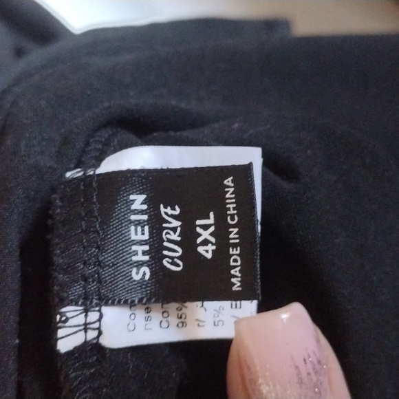 Off the shoulder asymmetrical hem T-shirt/swimsuit cover - Picture 4 of 4